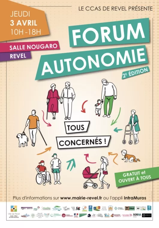 Forum autonomie : venez nous rencontrer ce jeudi 3 avril 2025 à Revel de 10h à 18h, Toulouse, AMFPAD