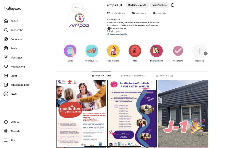 L’AMFPAD est sur Instagram : amfpad.31, Toulouse, AMFPAD
